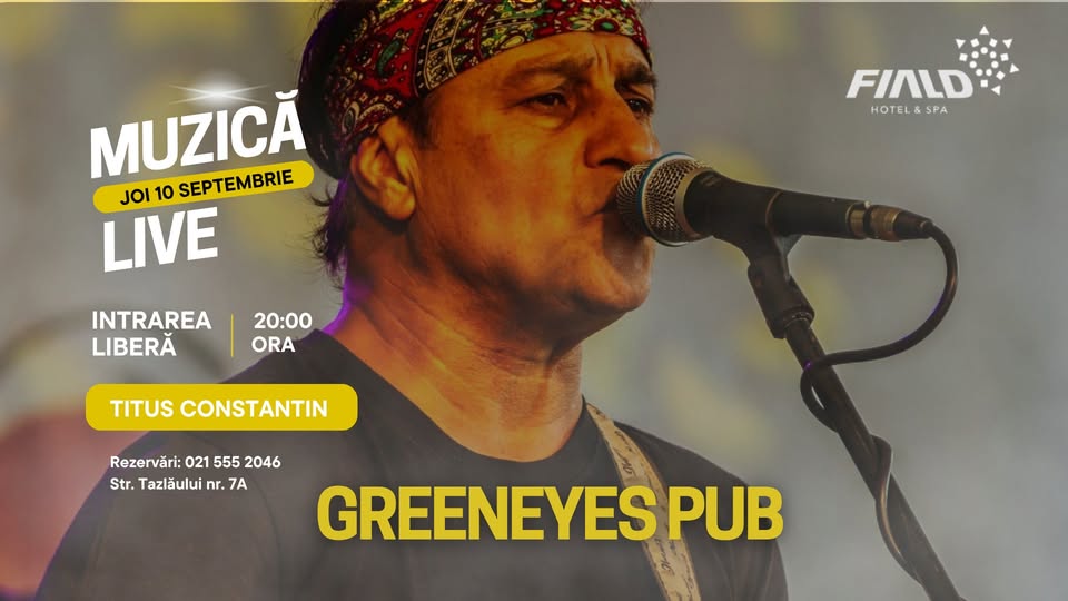 Muzică live și atmosferă de neuitat la GreenEyes Pub!