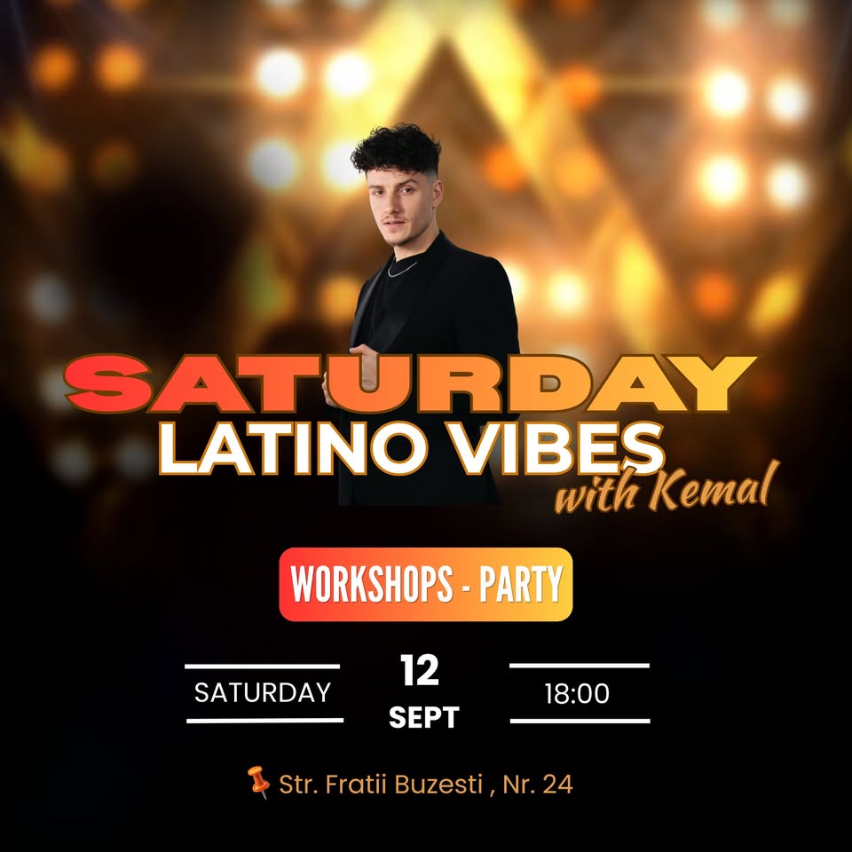Saturday Latino Vibes with Kemal | 12 Septembrie | VivaDance Craiova