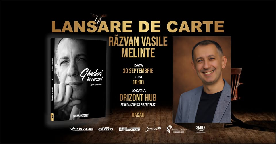 Lansare de Carte: Răzvan Vasile Melinte – Gânduri în Versuri
