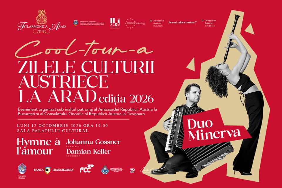 COOL-TOUR-A Zilele Culturii Austriece la Arad Ediția 2026 – HYMNE À L’AMOUR – DUO MINERVA