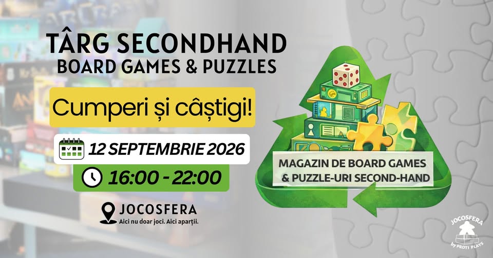 Târg secondhand de board games și puzzles