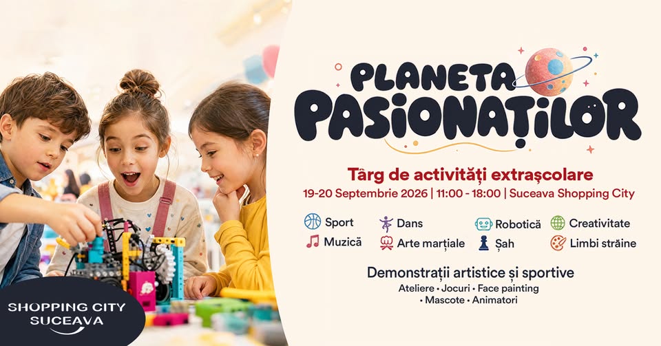 PLANETA PASIONAȚILOR – Târg de activități extrașcolare