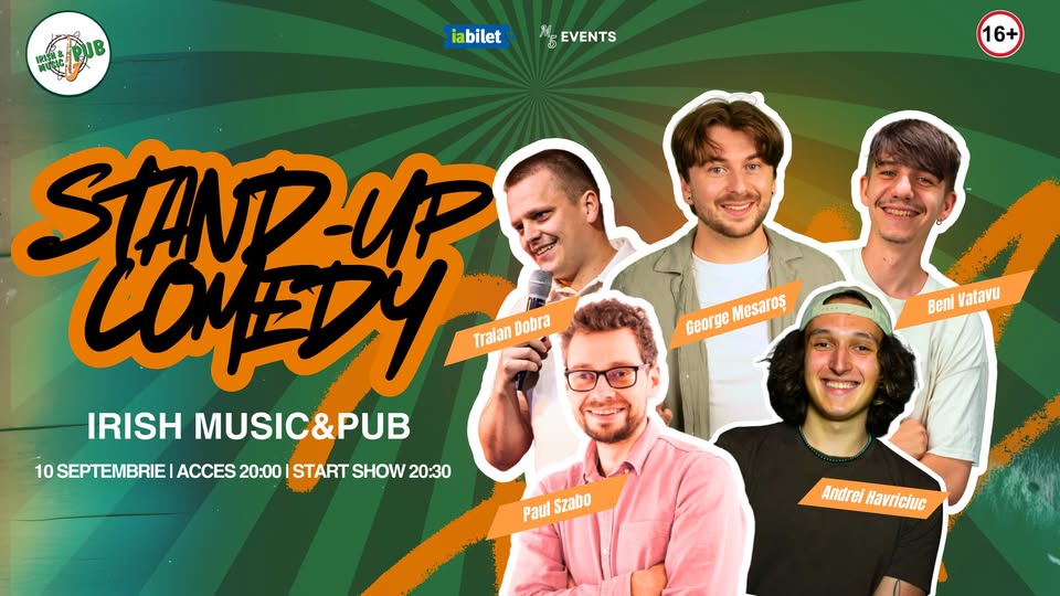 Cluj-Napoca: Stand-Up Comedy cu Dobra, Szabo, Beni, George și Havriciuc