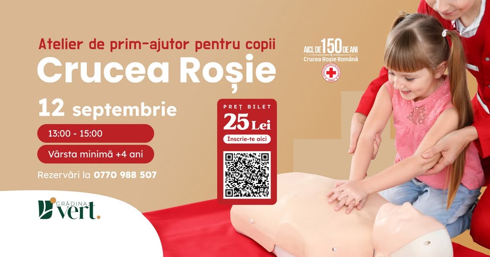 Atelier de Prim Ajutor pentru copii | Crucea Roșie ❤️