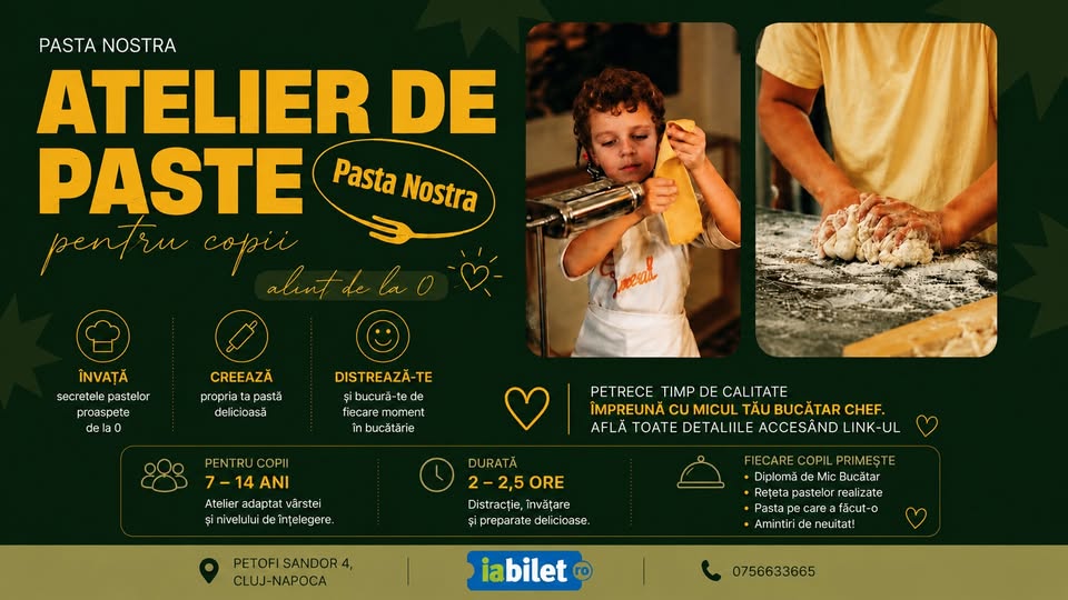 Atelier de paste pentru copii 7-14 ani