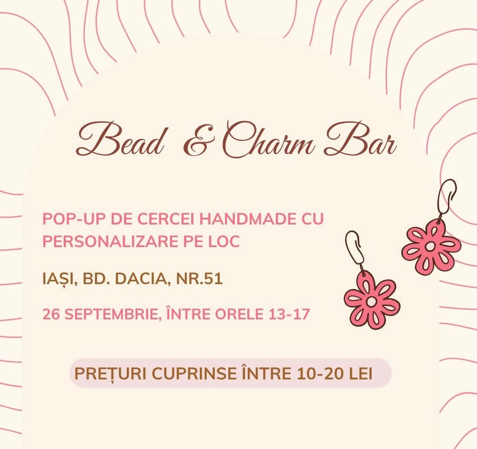 Bead & Charm Bar: Pop-up de cercei personalizați