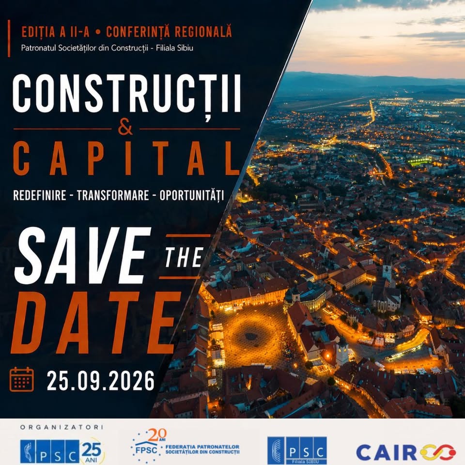 Conferinta Regionala PSC SIBIU – Construcții & Capital – ediția a II-a