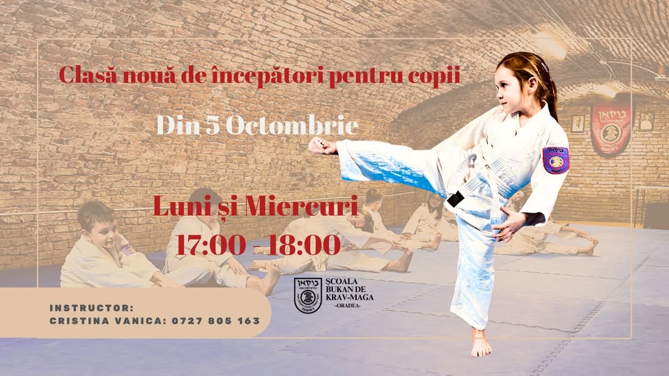 Clasă Nouă de Krav Maga pentru copii – Școala Bukan – Oradea