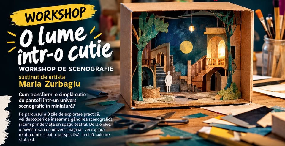WORKSHOP „O lume într-o cutie” | ”DrAMAtic Brașov” International Festival 2026, Ediția XXXI.I