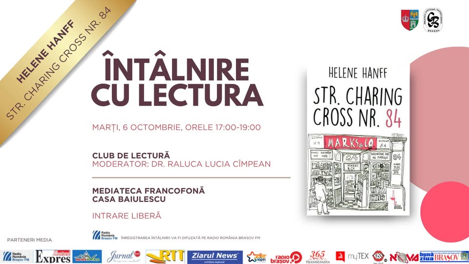 Intâlnire cu lectura – Str. Charing Cross nr. 84